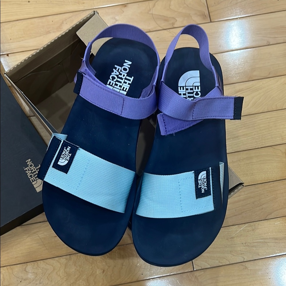 The North Face Navy and Lavender Sandals